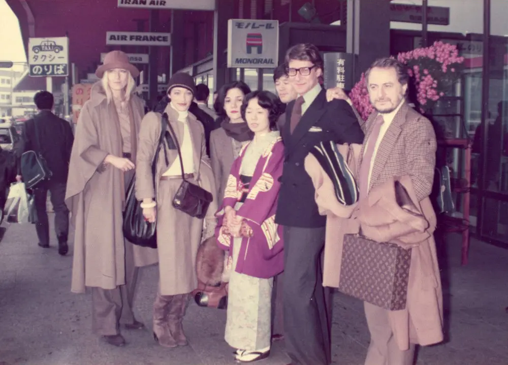 1975年伊夫·圣罗兰第二次访问日本